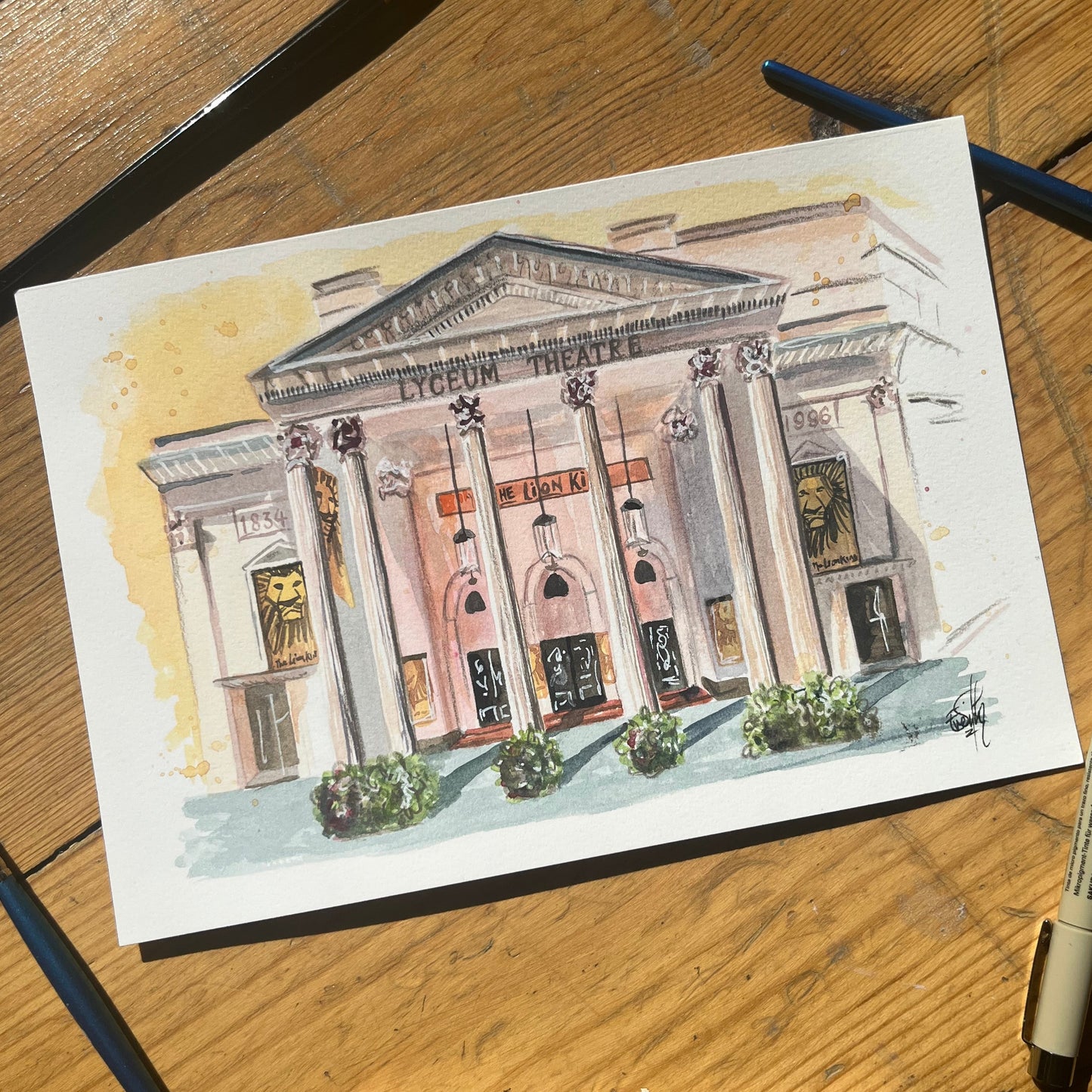 Lyceum Theatre Original Painting