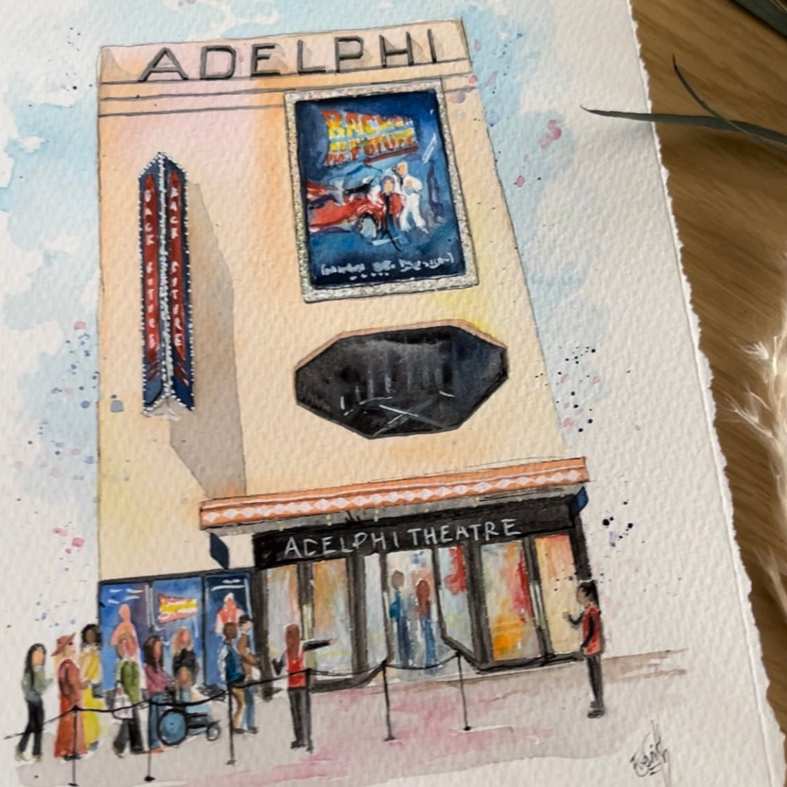 Adelphi Theatre 'Back to the Future' Print