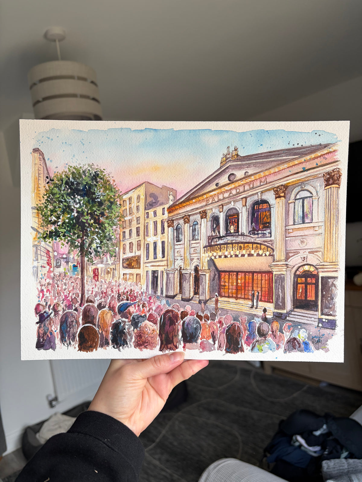 Evita at the London Palladium Original Painting
