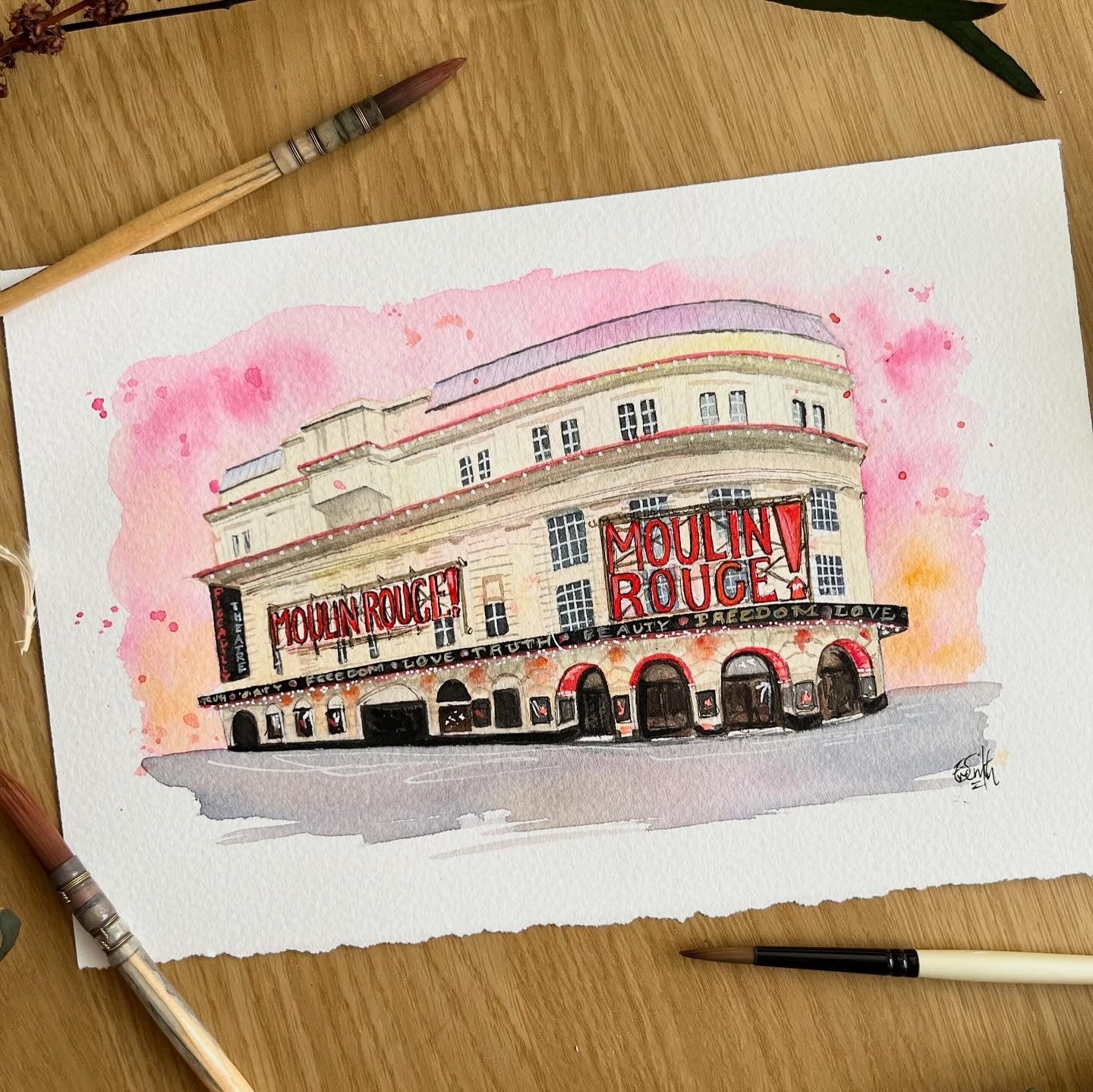Piccadilly Theatre 'Moulin Rouge' Print