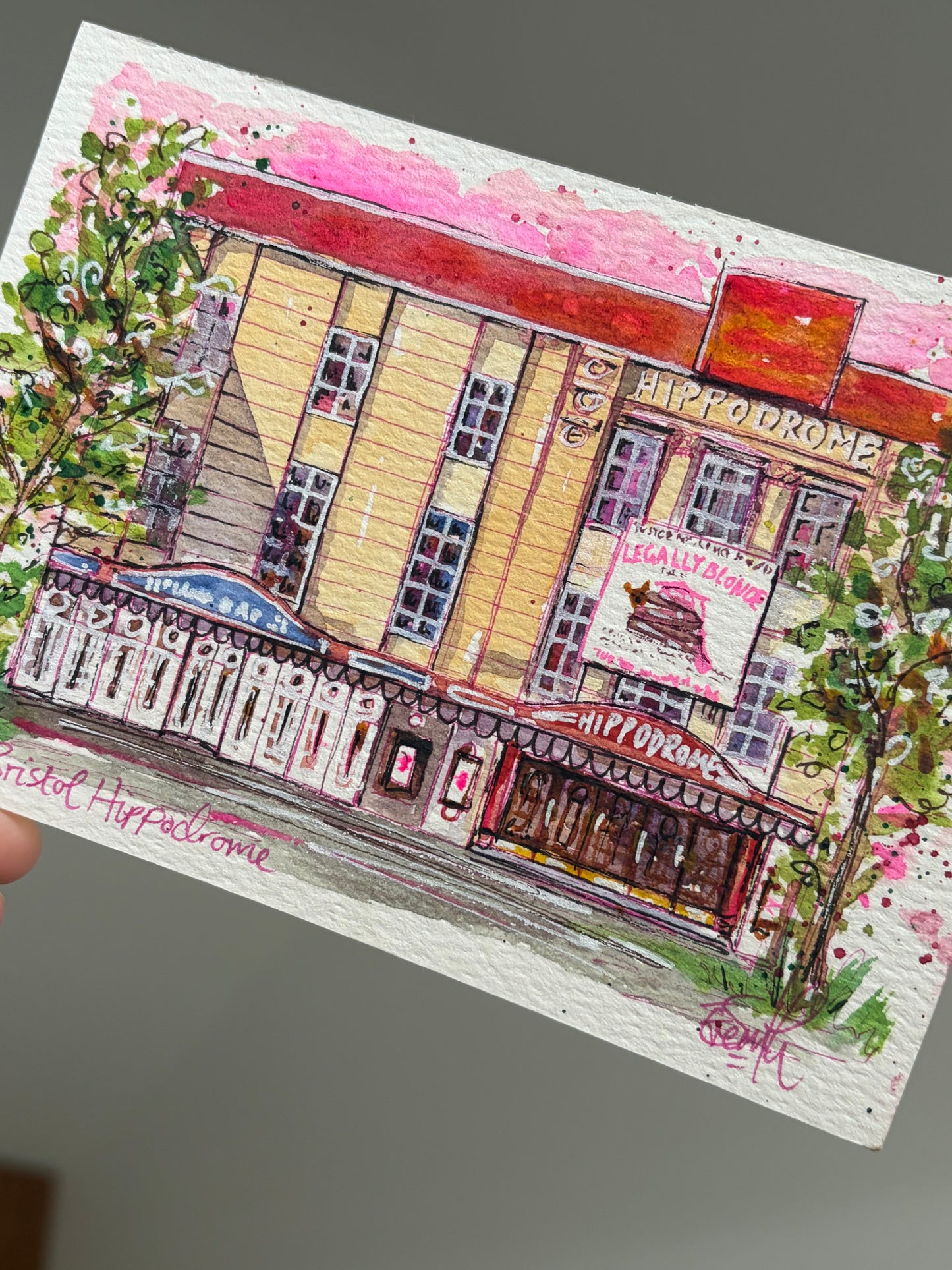 Bristol Hippodrome Theatre Postcard