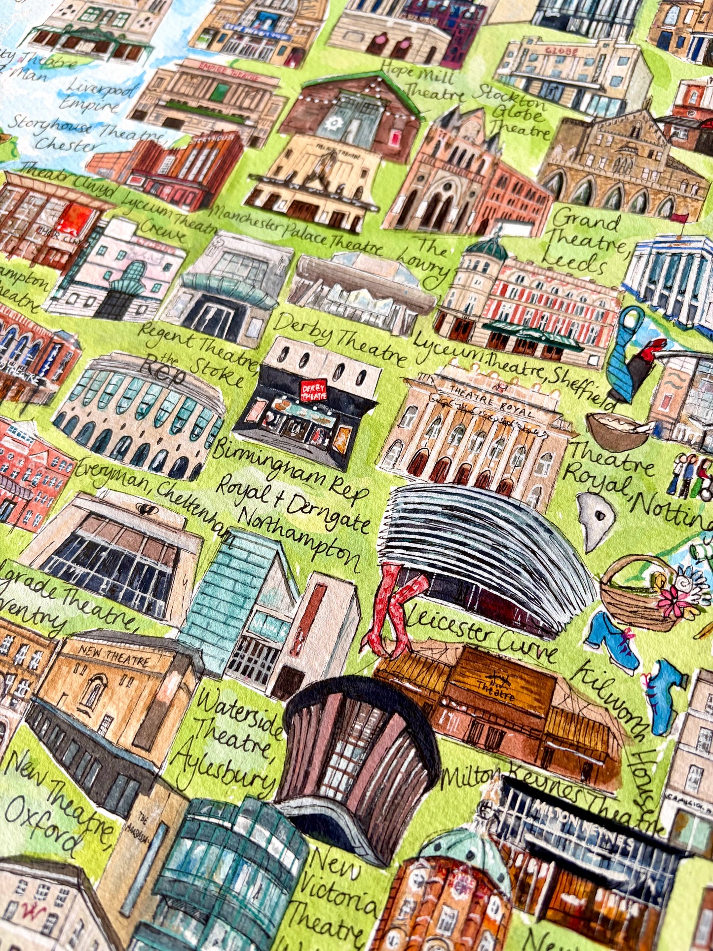 (Pre-Order) UK Theatre Map 1000 Piece Jigsaw Puzzle
