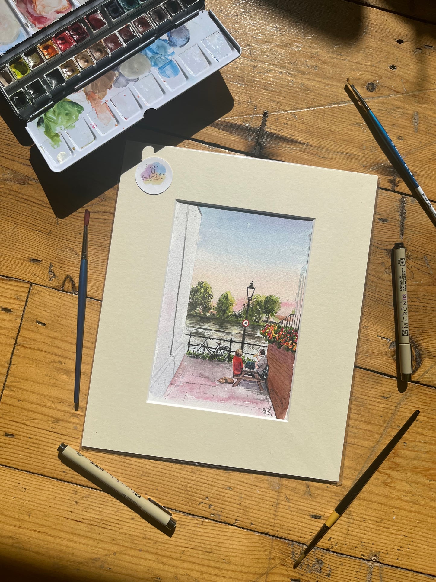Twilight on the Thames Original Painting