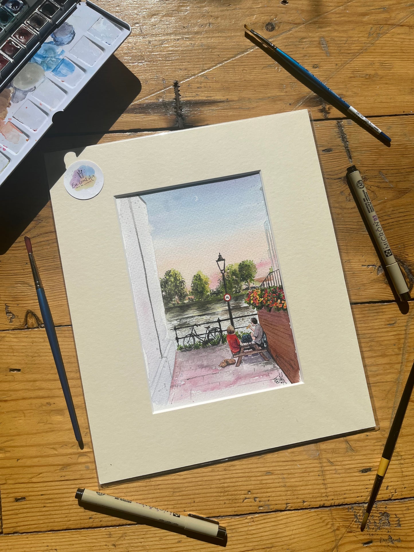 Twilight on the Thames Original Painting
