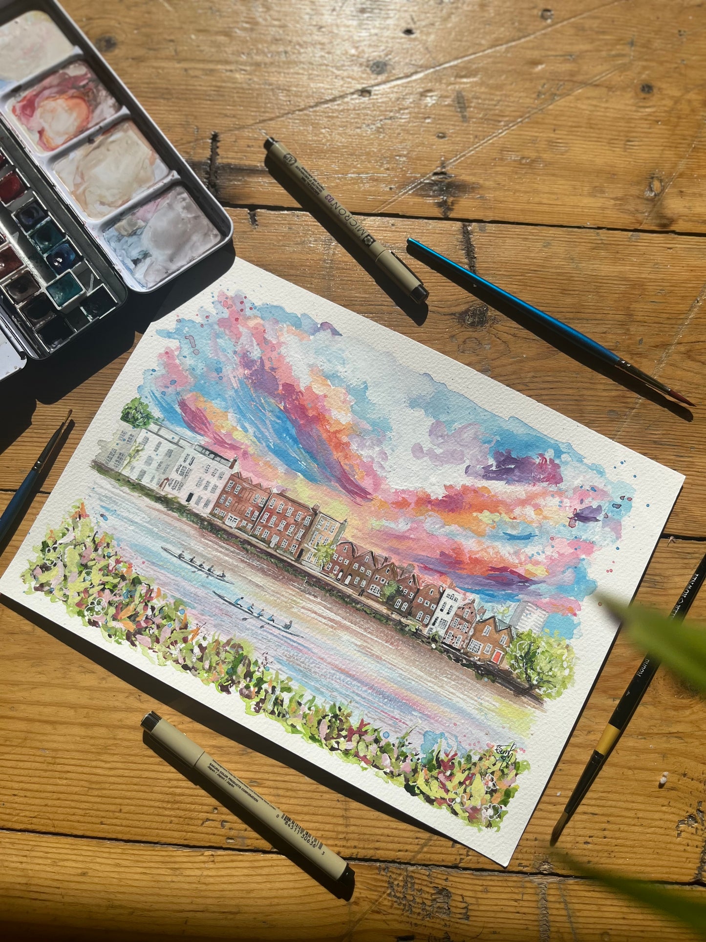 Strand on the Green Original Painting