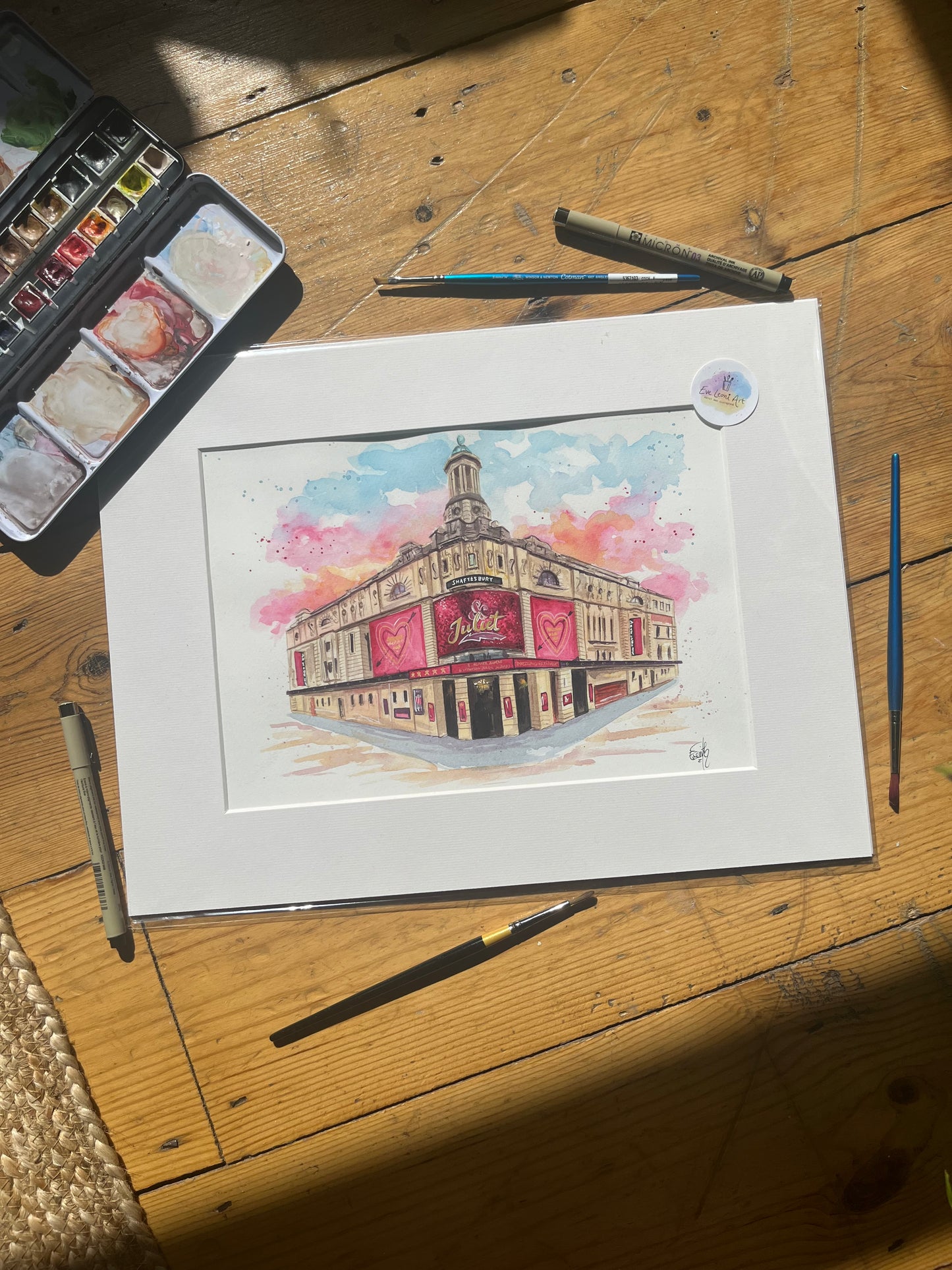 Shaftesbury Theatre '& Juliet' Original Painting