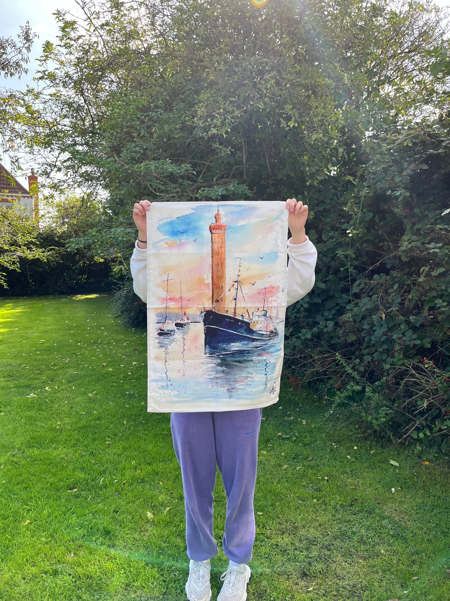 Dock Tower Tea Towel