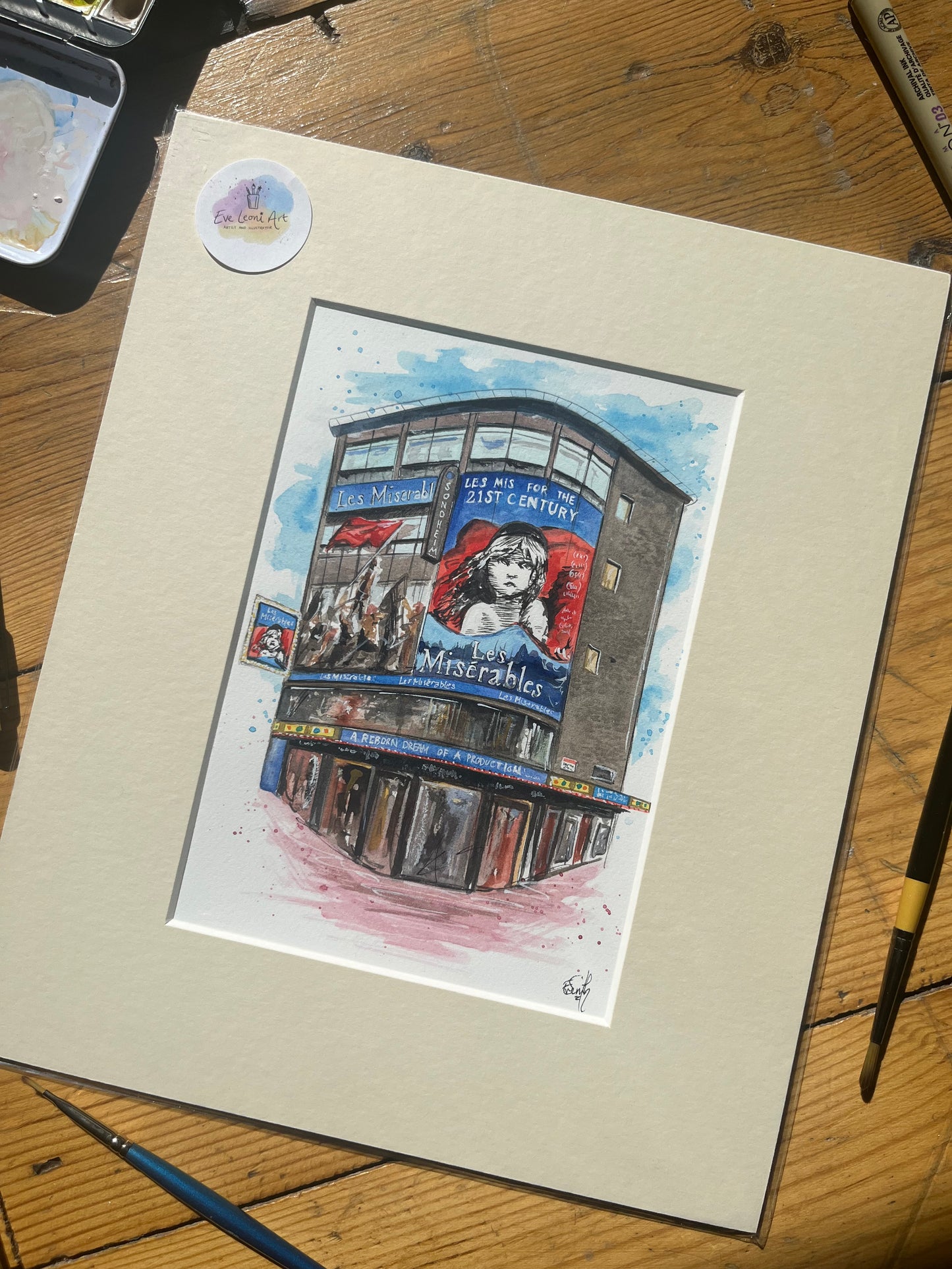 Sondheim Theatre 'Les Miserables' Original Painting