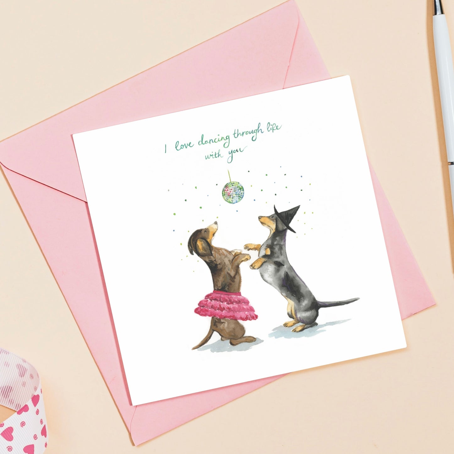 Dancing Through Life Greetings Card