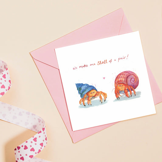 One Shell of a Pair Greetings Card
