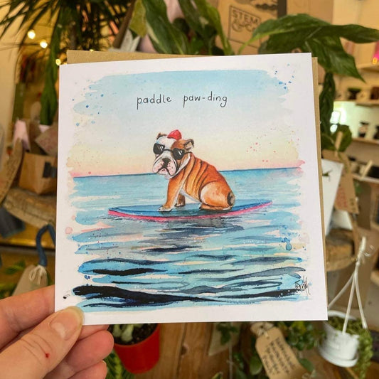 'Paddle Paw-ding' Greetings Card