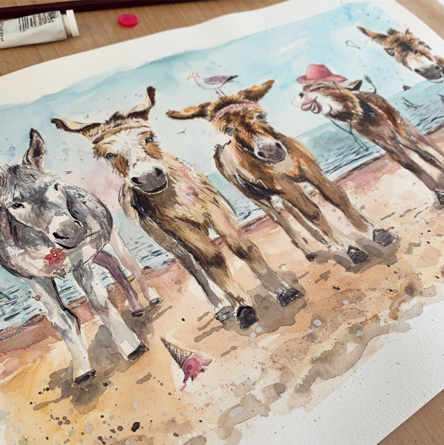 'Donkey Party' Original Painting