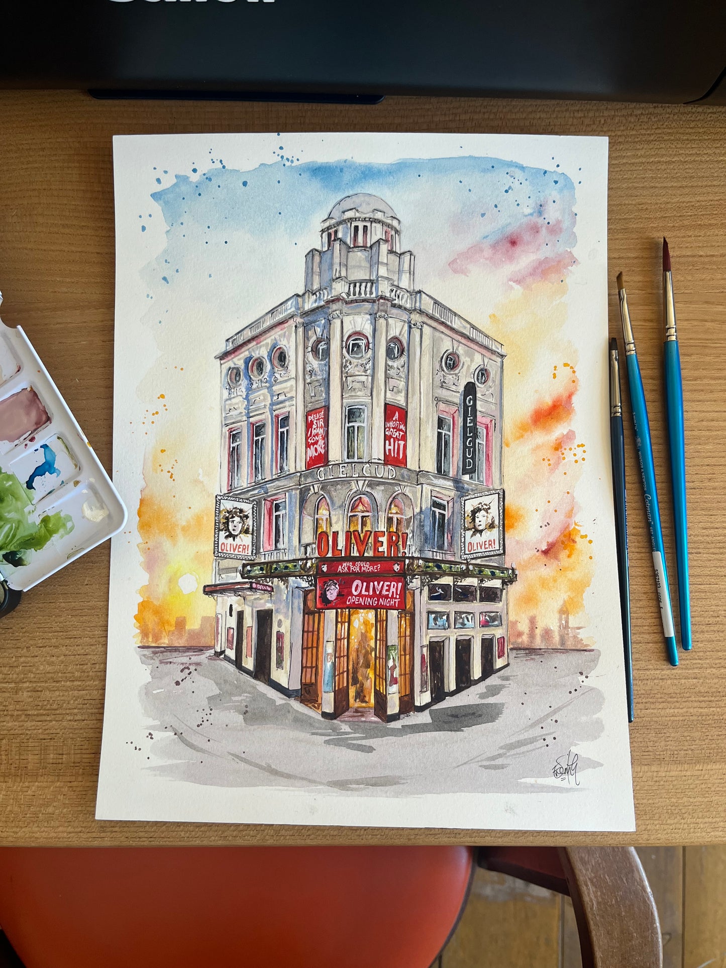Gielgud Theatre 'Oliver' Print