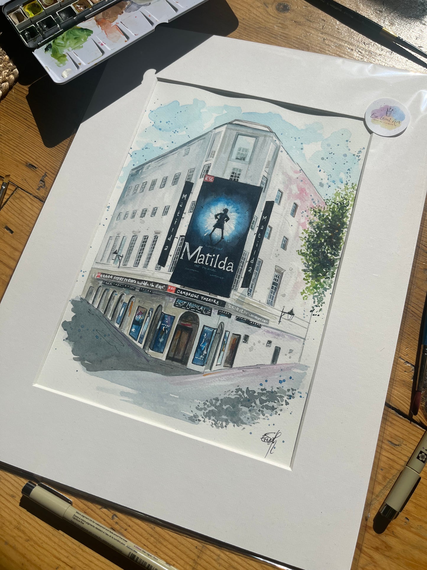 Cambridge Theatre 'Matilda' Original Painting
