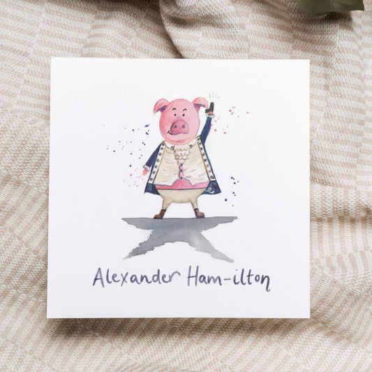 Alexander Hamilton Greetings Card