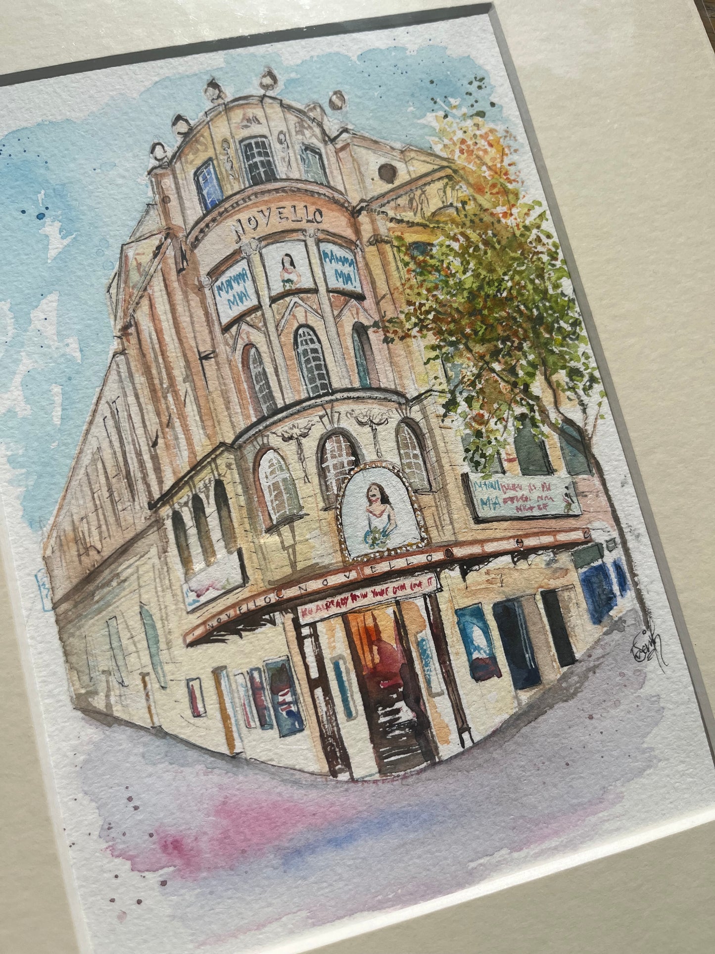 Novello Theatre 'Mamma Mia' Original Painting
