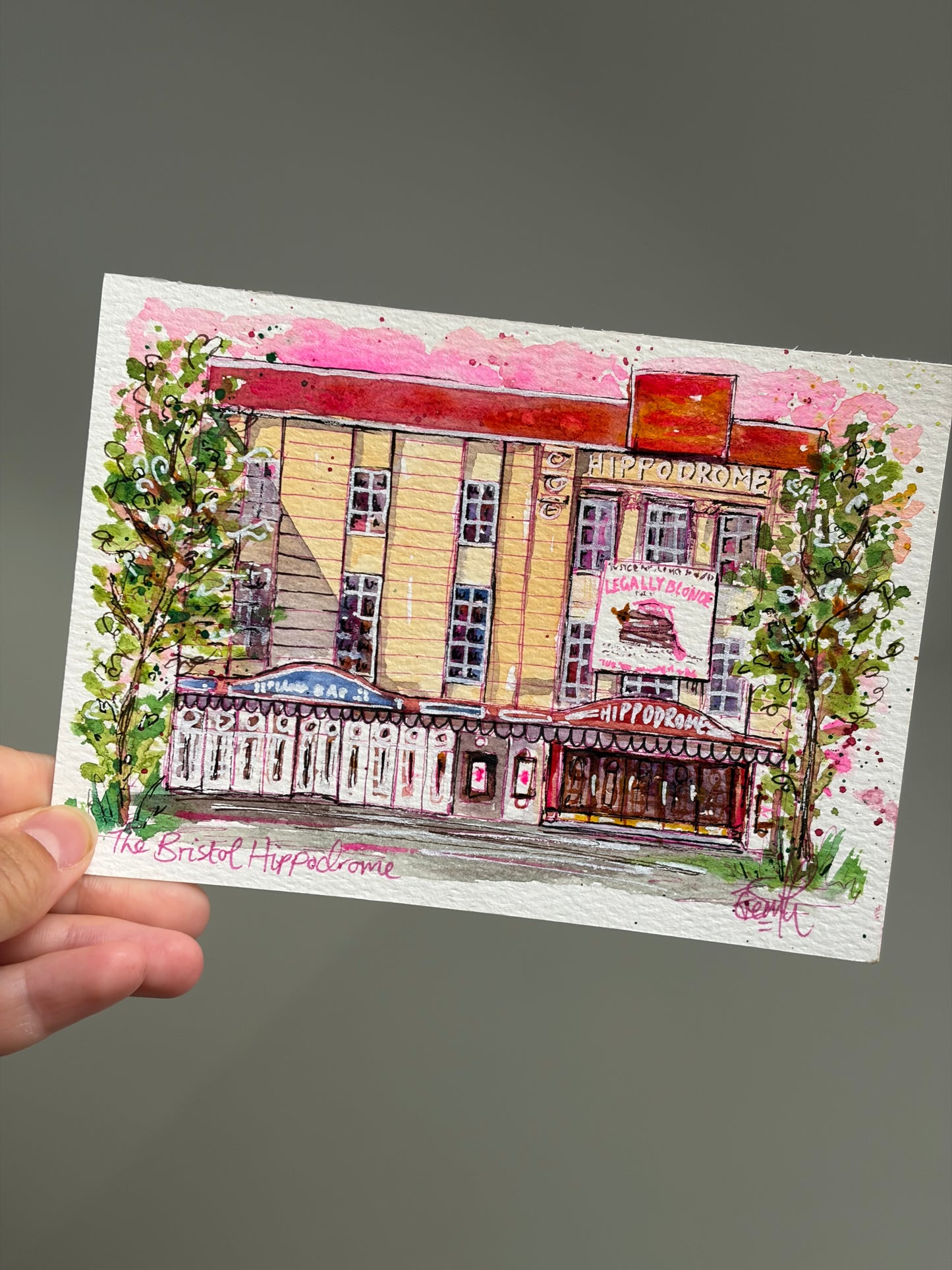 Bristol Hippodrome Theatre Postcard