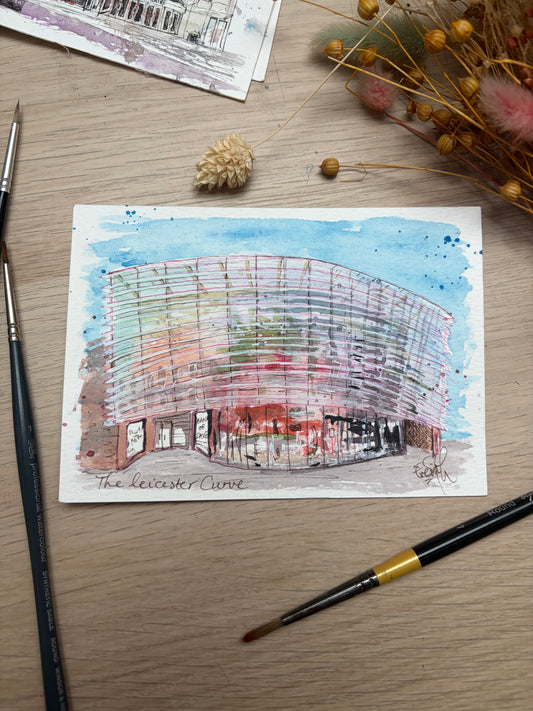 Leicester Curve Theatre Postcard