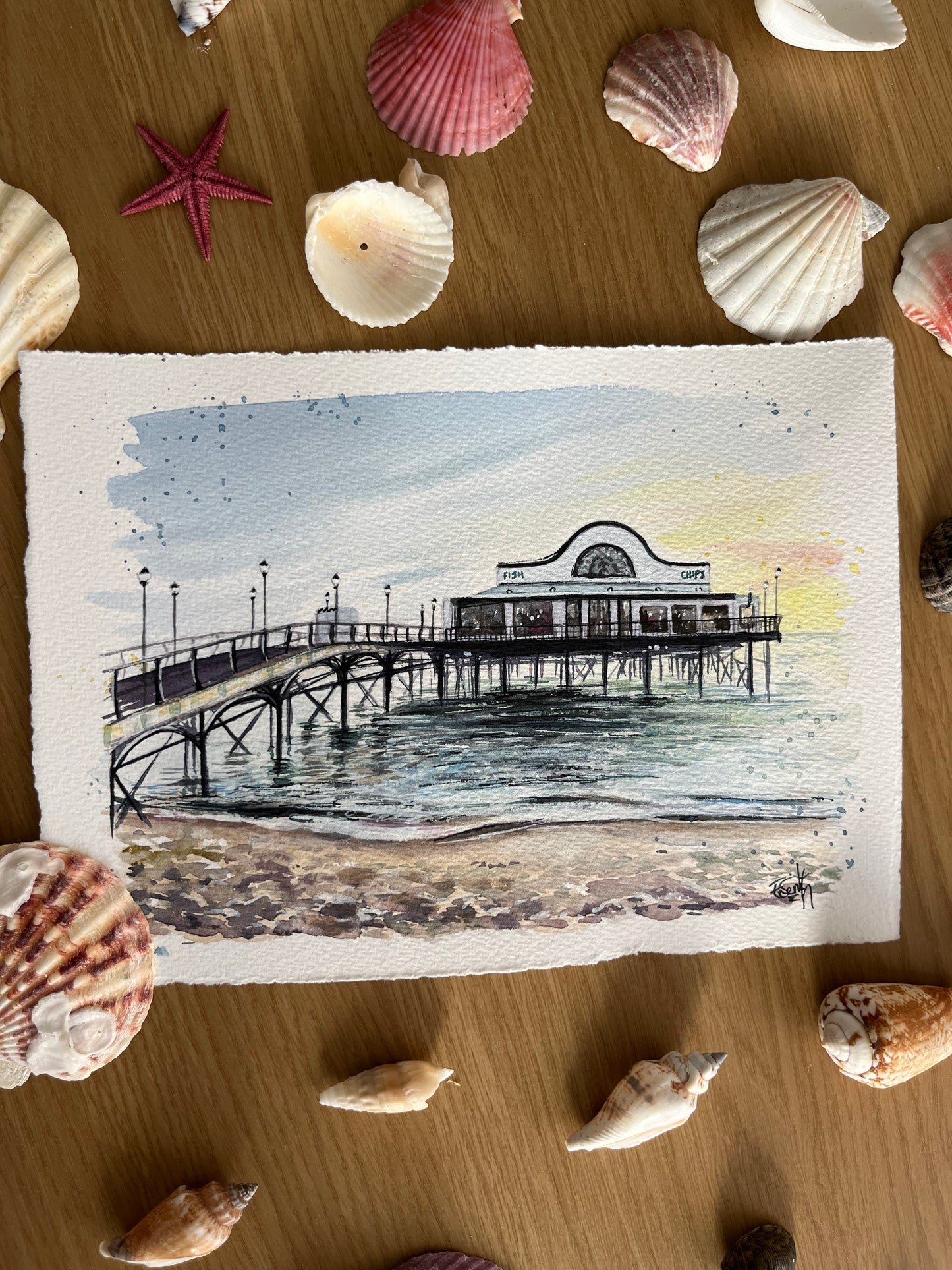 ‘Morning by the Pier’ Original Painting