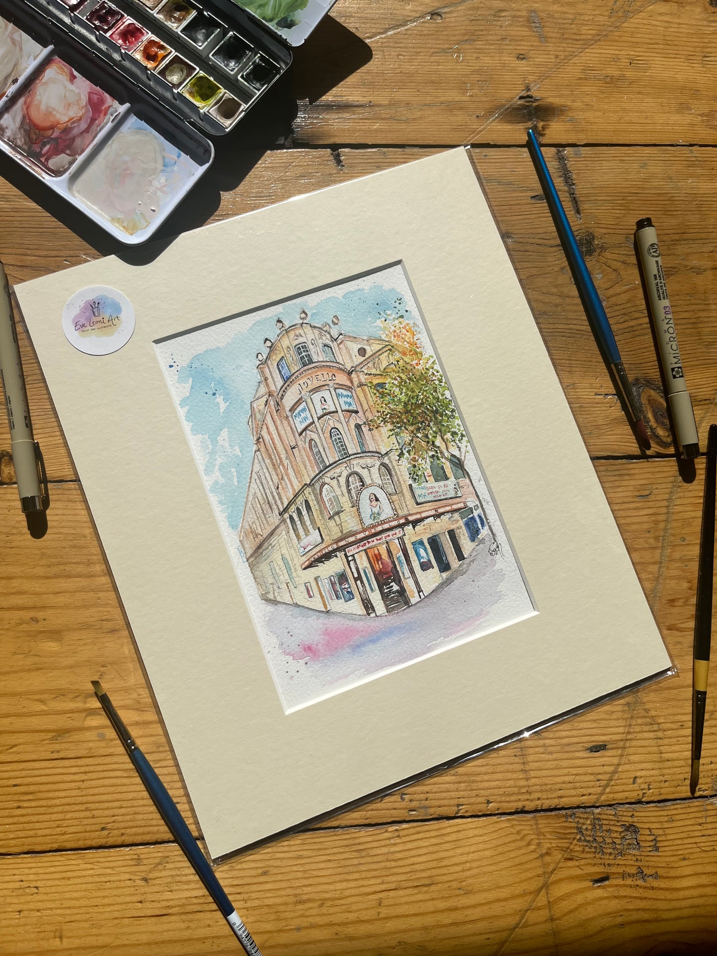 Novello Theatre 'Mamma Mia' Original Painting
