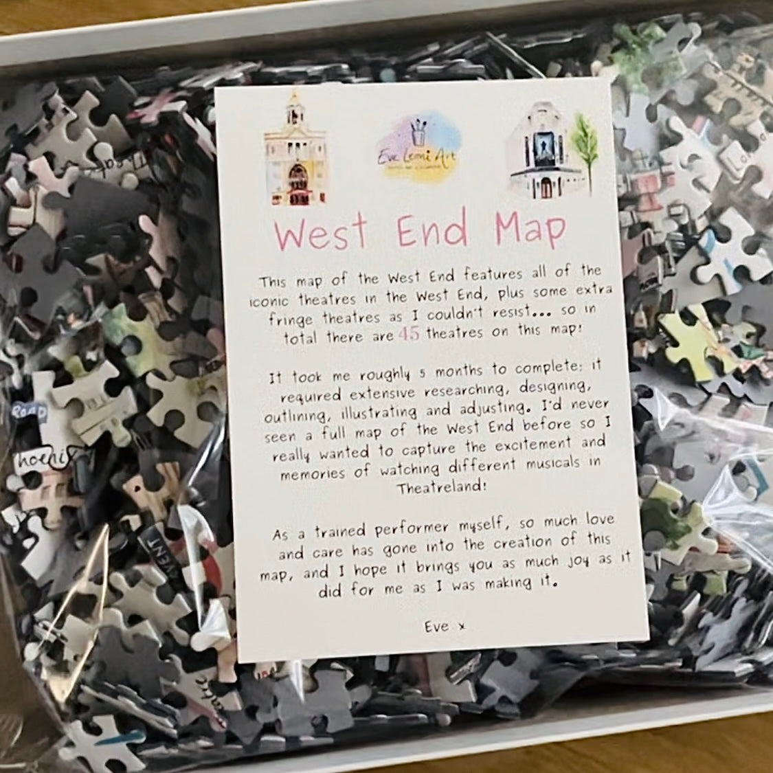 West End Map 1000 Piece Jigsaw Puzzle