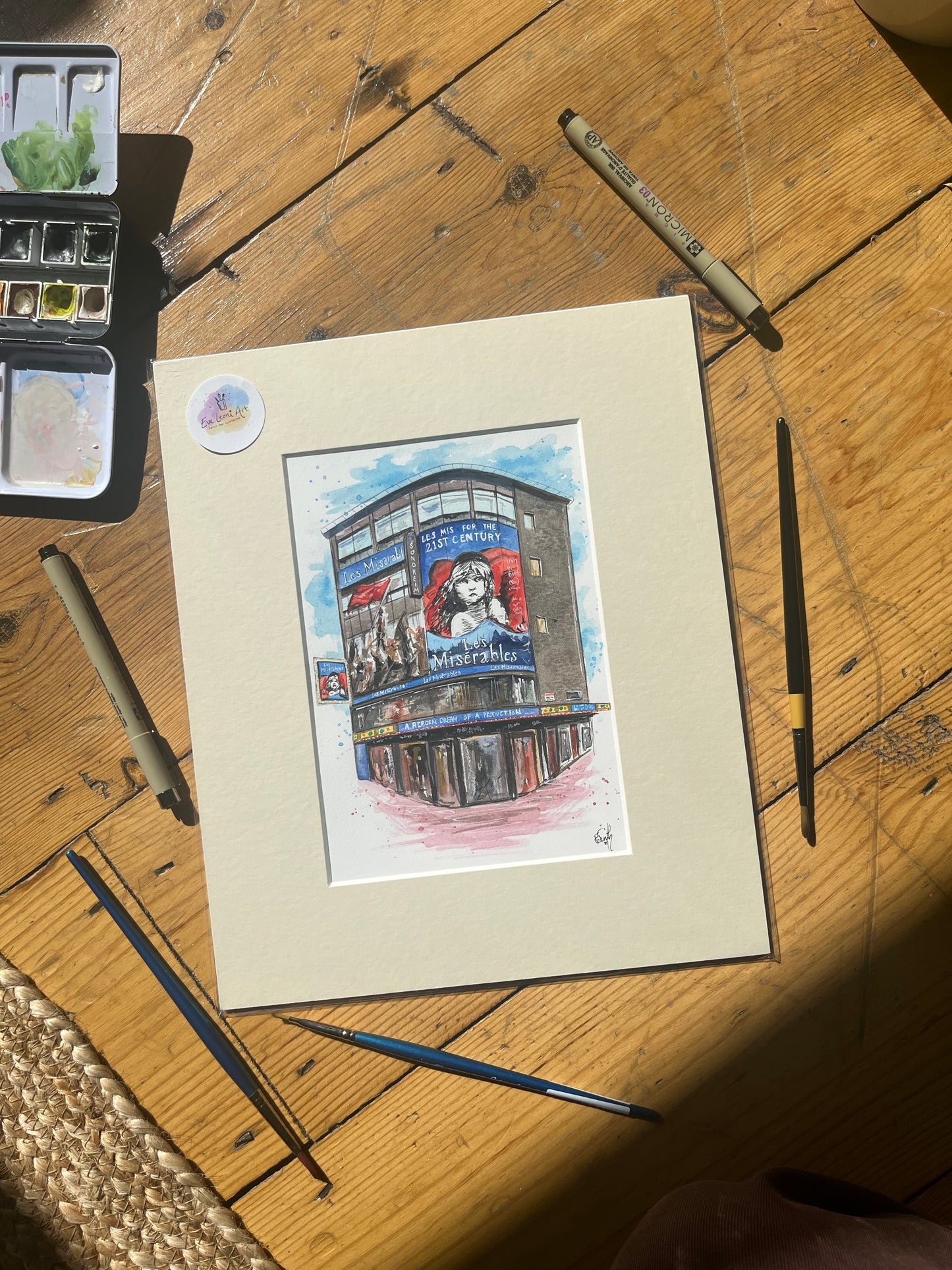 Sondheim Theatre 'Les Miserables' Original Painting