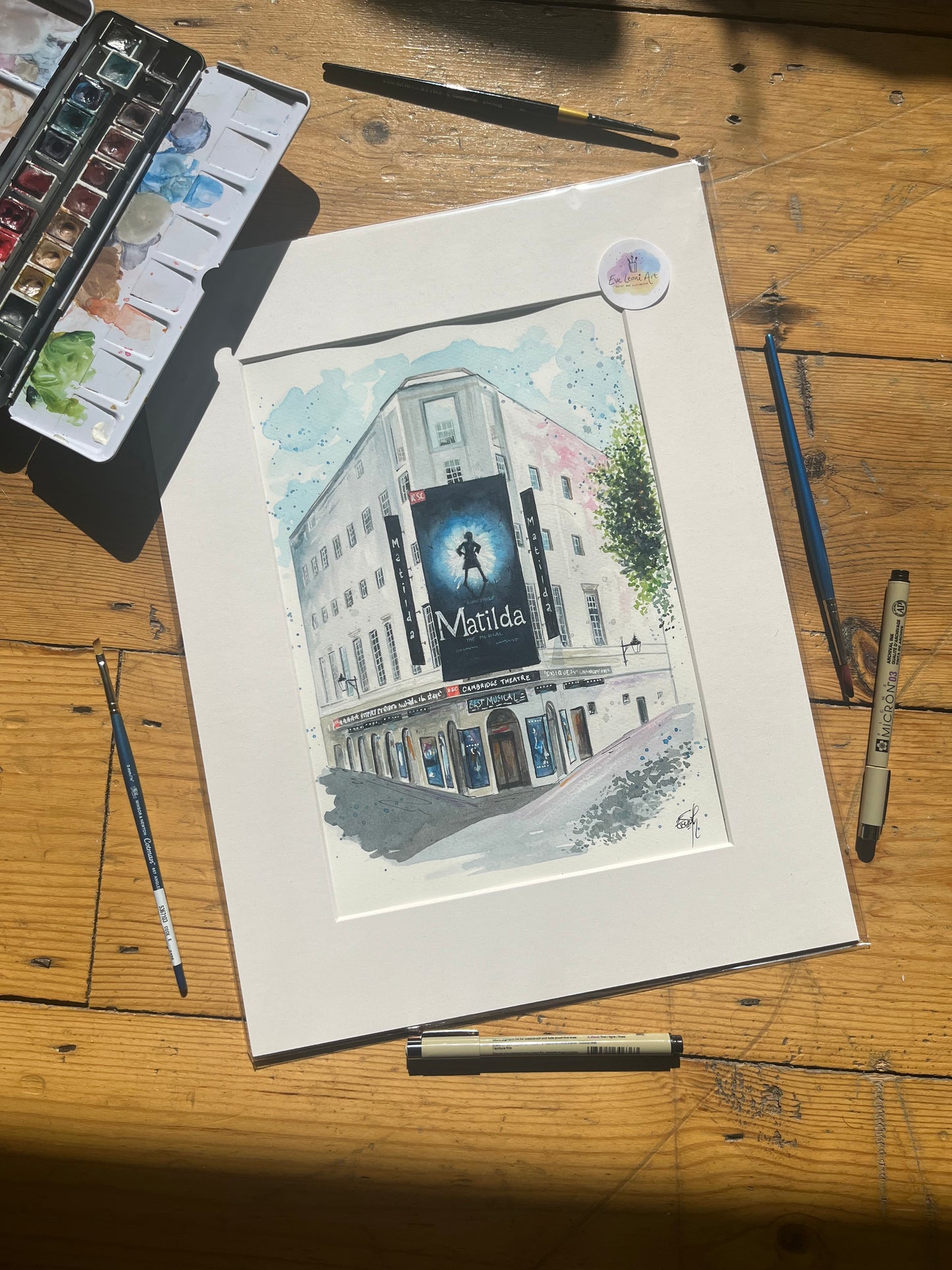 Cambridge Theatre 'Matilda' Original Painting