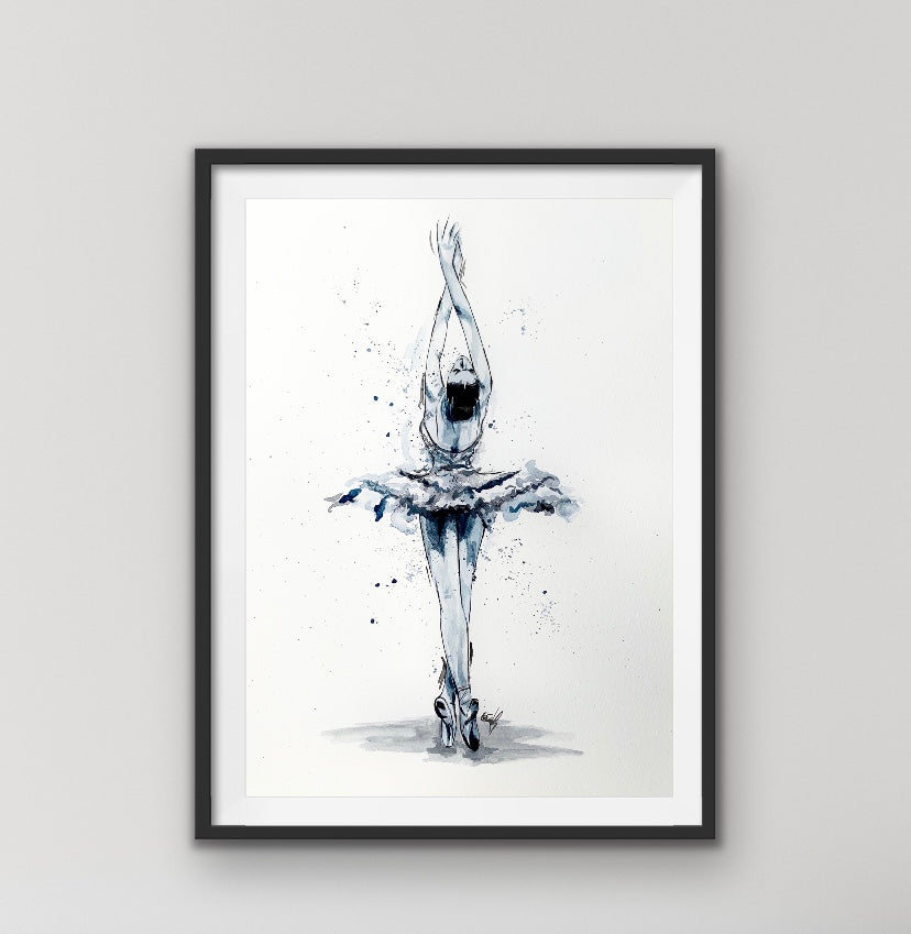 ‘En Pointe’ Swan Lake Art Printt