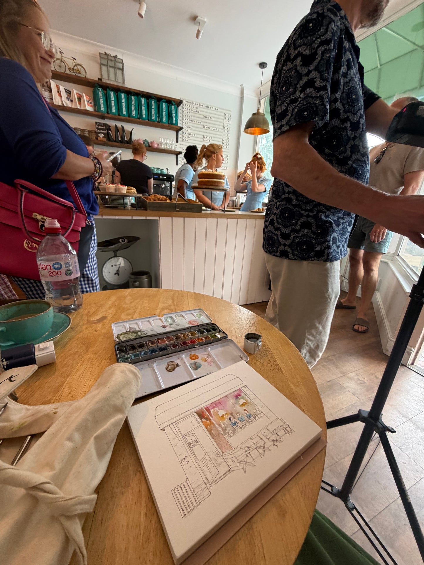 Waitress Bakery Print (Live-Illustration)