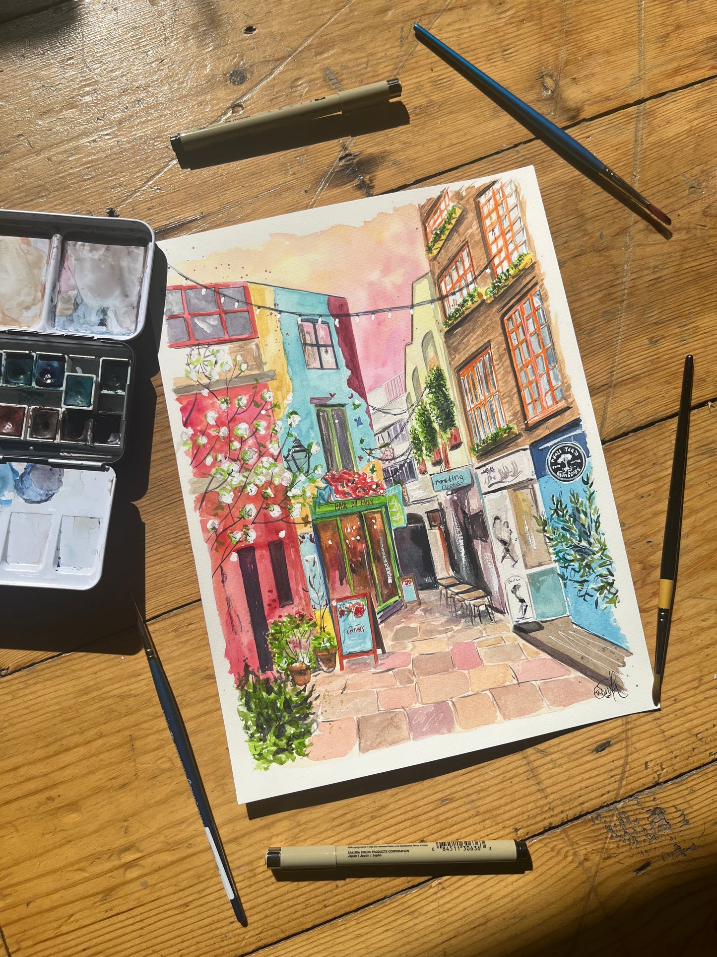 Neal's Yard Original Painting