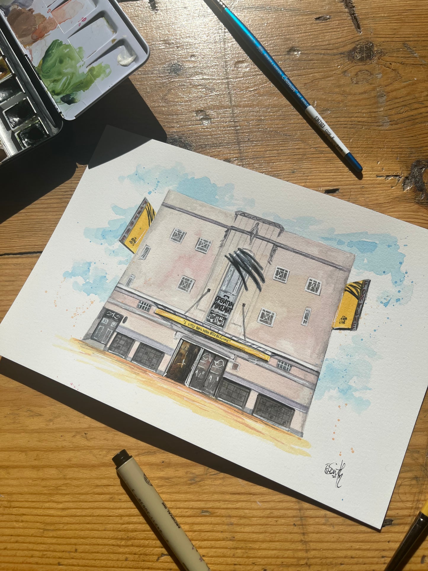 Fortune Theatre 'Operation Mincemeat' Original Painting