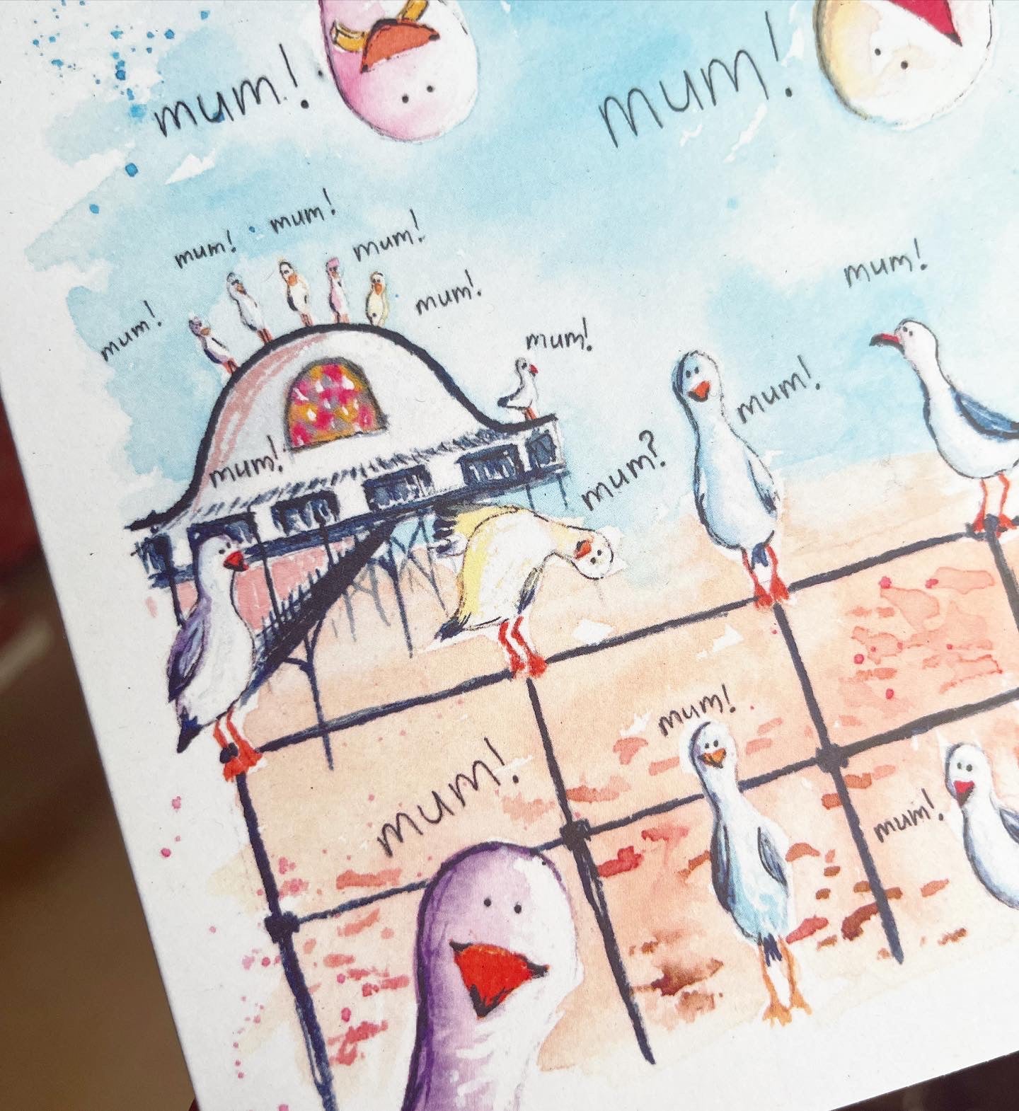 Seagull Mothers Day Card