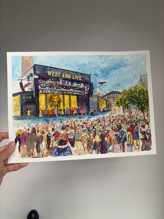 West End Live Print (Live-Illustration)