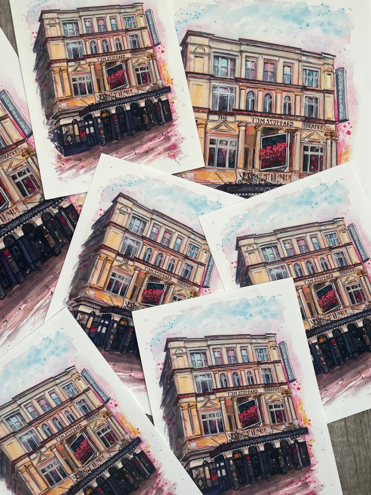 Tom Stoppard Theatre 'Rent' Print