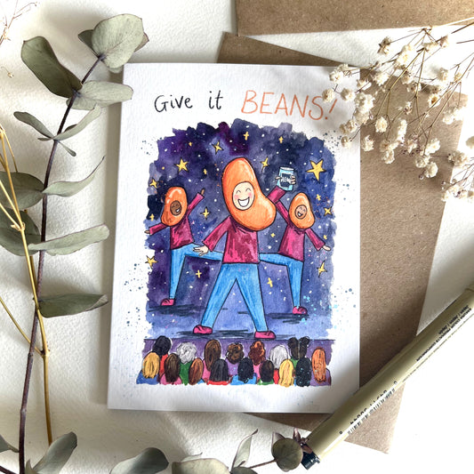 Give It Beans Card