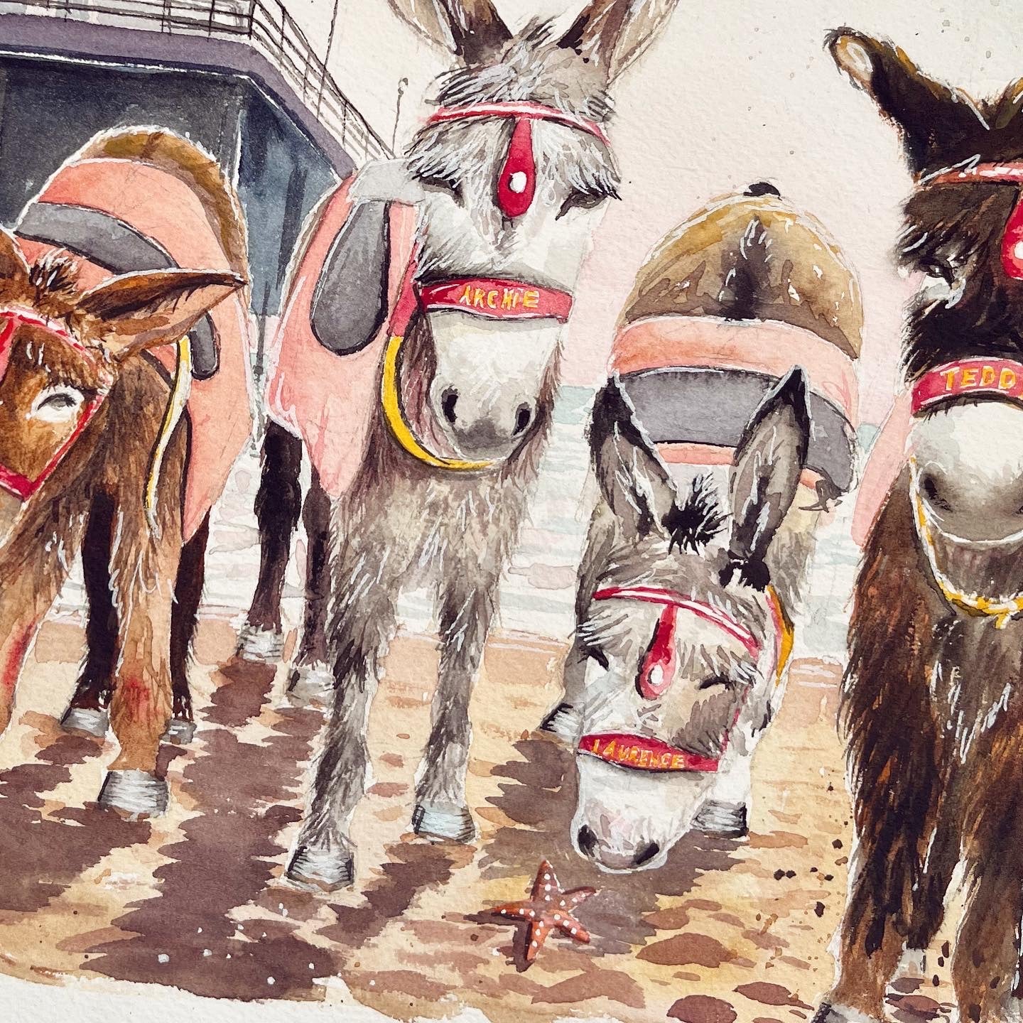'Hello Mr Donkey' Original Painting
