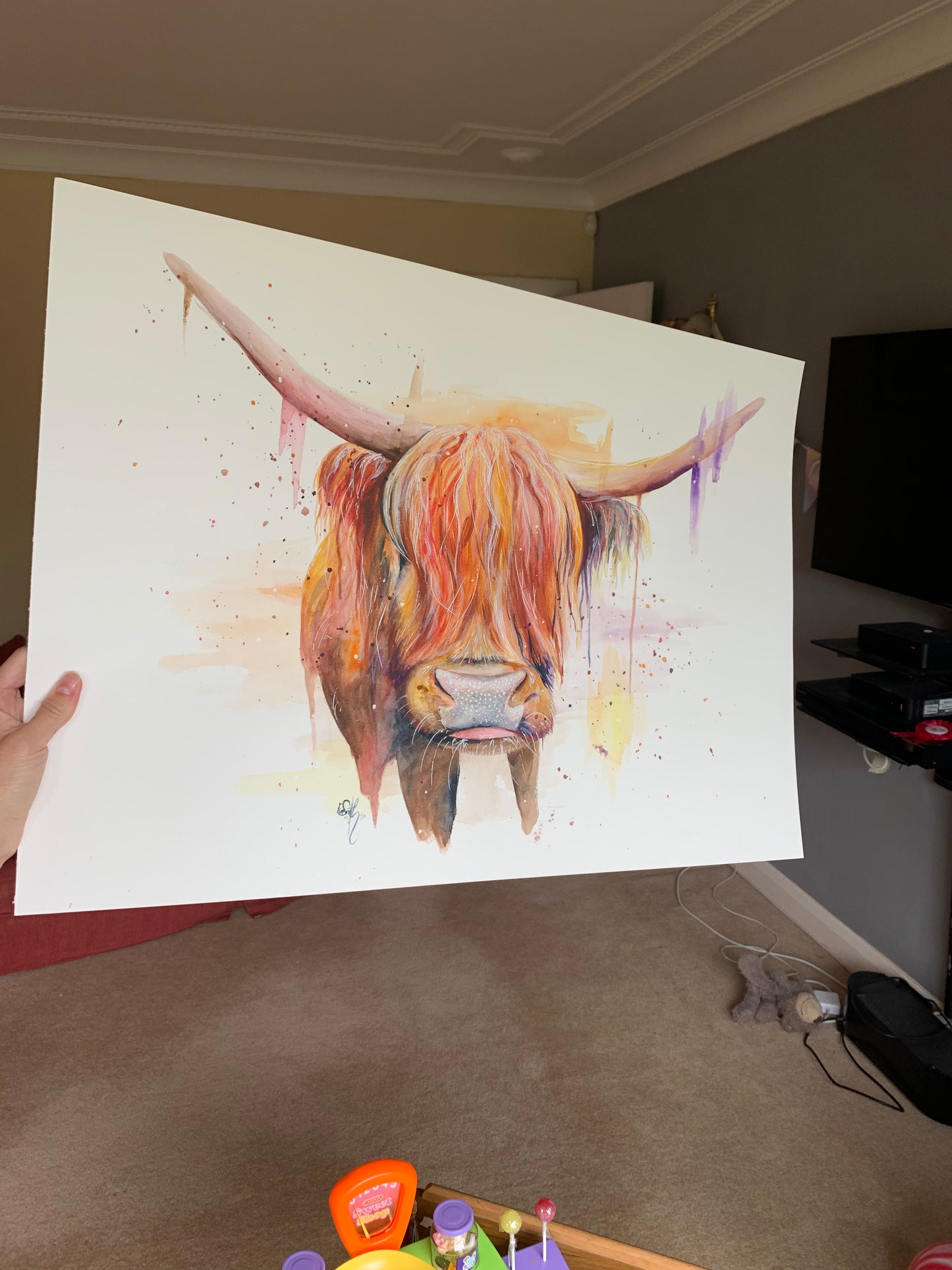'Highland Cow' Print